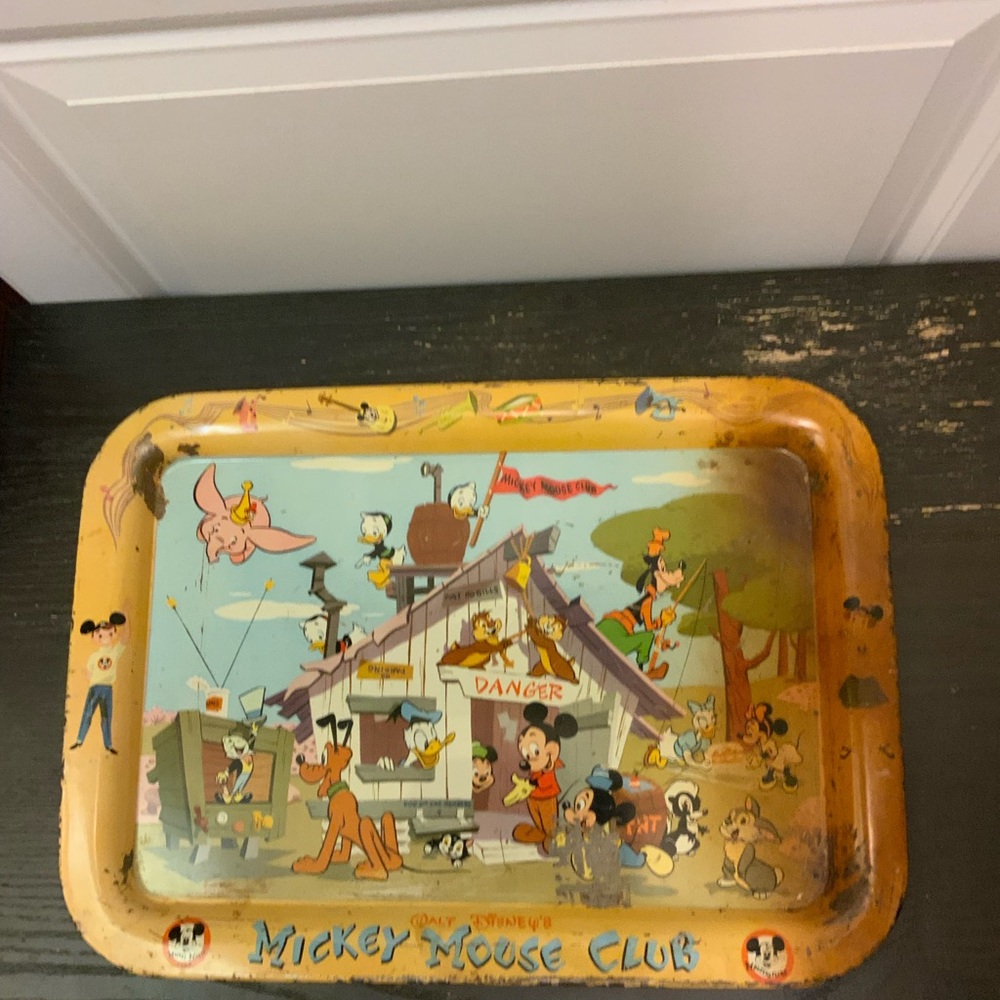 Vintage Walt Disney Mickey Mouse Club Tray
